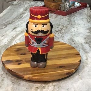 Nut cracker cookie jar